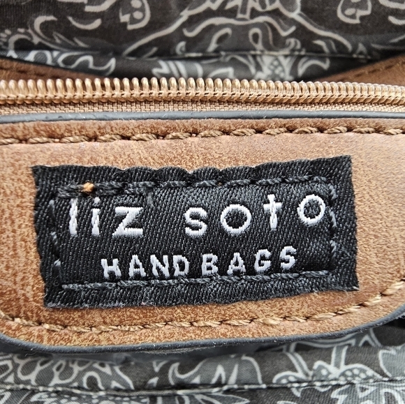 LIZ SOTO Brown/Taupe convertible bag backpack - Picture 5 of 15